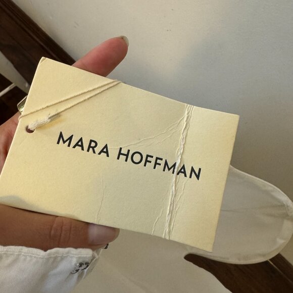 Mara Hoffman Women White Isla Strapless Midi Column Dress Size 6, Orig $550 - Picture 7 of 8